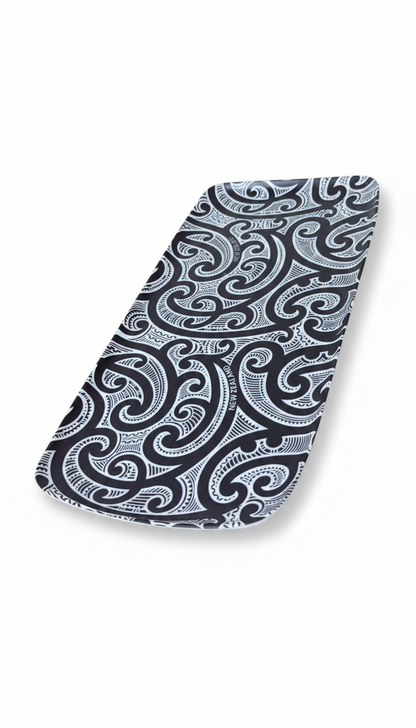 Bamboo Rectangle Tray (Maori Tattoo)