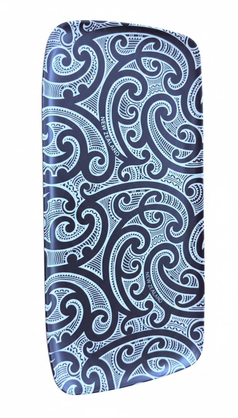 Bamboo Rectangle Tray (Maori Tattoo)