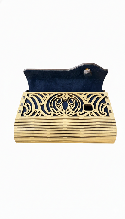 Handmade Wooden Clutch Bag