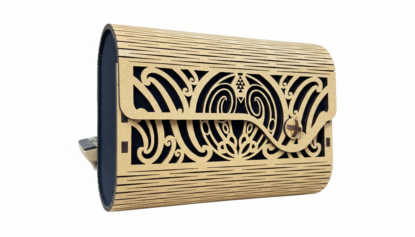 Handmade Wooden Clutch Bag